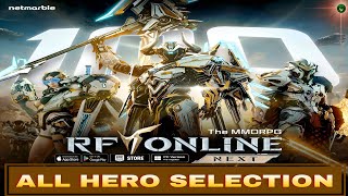 RF Online Next All Character Selection & Biosuit (Animation) MMORPG🔥android/iOS