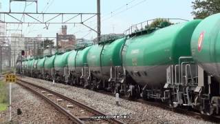JR貨物 EF64 1034号機が牽引する8460ﾚ貨物列車（H27.7.25）