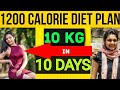 DIET Plan To Lose Weight FAST : LOSE 10KG IN 10 DAYS