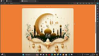 Eid Mubarak Greetings: HTML CSS Project | Special Eid Wishes #Developer #EidMubarak #EidSpecial