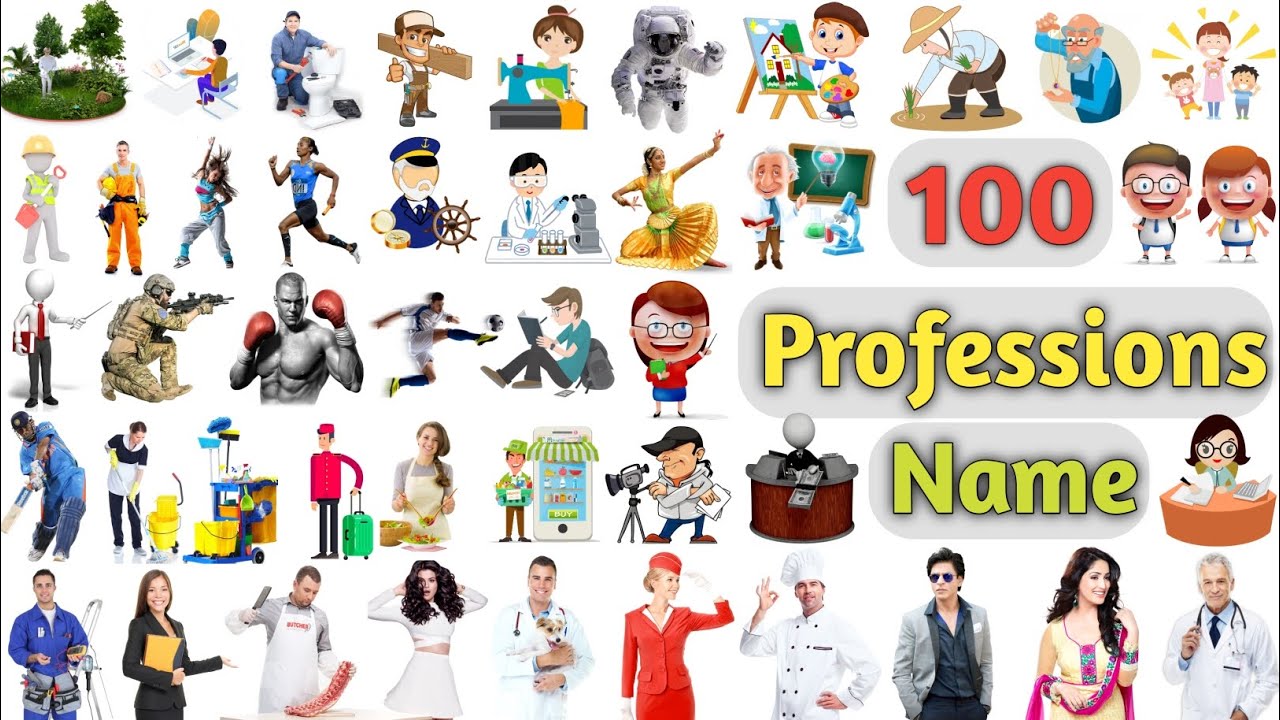 Professions Vocabulary Ll 100 Professions Name In English With Pictures Professions Vocabulary Ll 100 Professions Name In English With Pictures