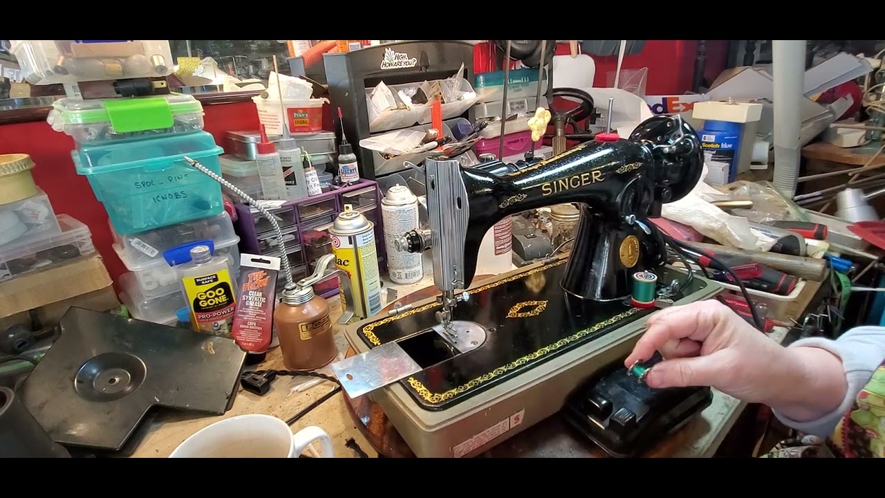 Singer 1591 Sewing Machine customer tune up YouTube