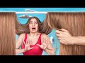 24 Saat Uzun Saçlarla Dolaşmak! Uzun Saçlı Kız Sorunları!