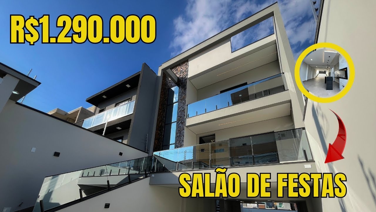 Amplo Sobrado com 220m² no Nova Carmela – 3 Dorms, Suíte e Área Gourmet!