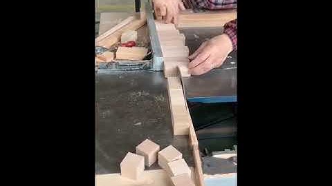 Making Wooden cubes ️⃣