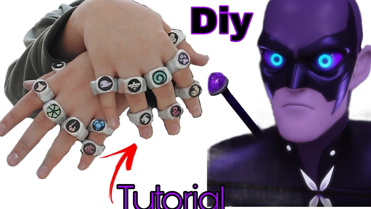 Mirculous Monarch Rings DIY: How to make MONARCH RINGS of Miraculous Ladybug season 5 || Mark ...