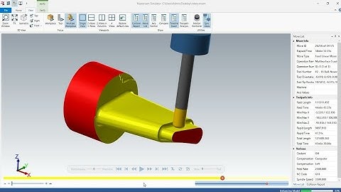 Multisurface 5 axis _ Toolpath Roughing Mastercam 2020