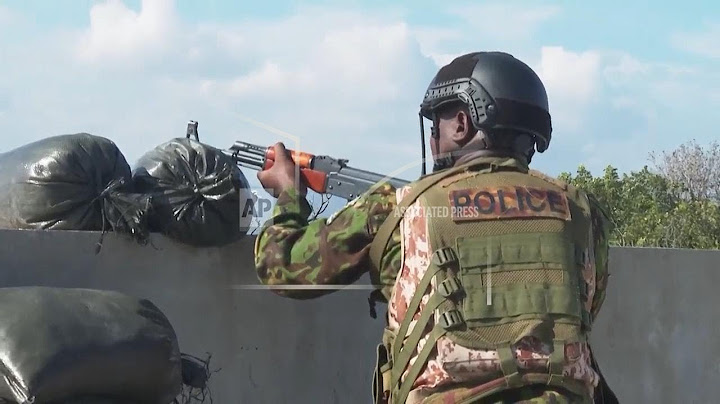 Kenyan police forces exchange gun fire with gangs in Haiti