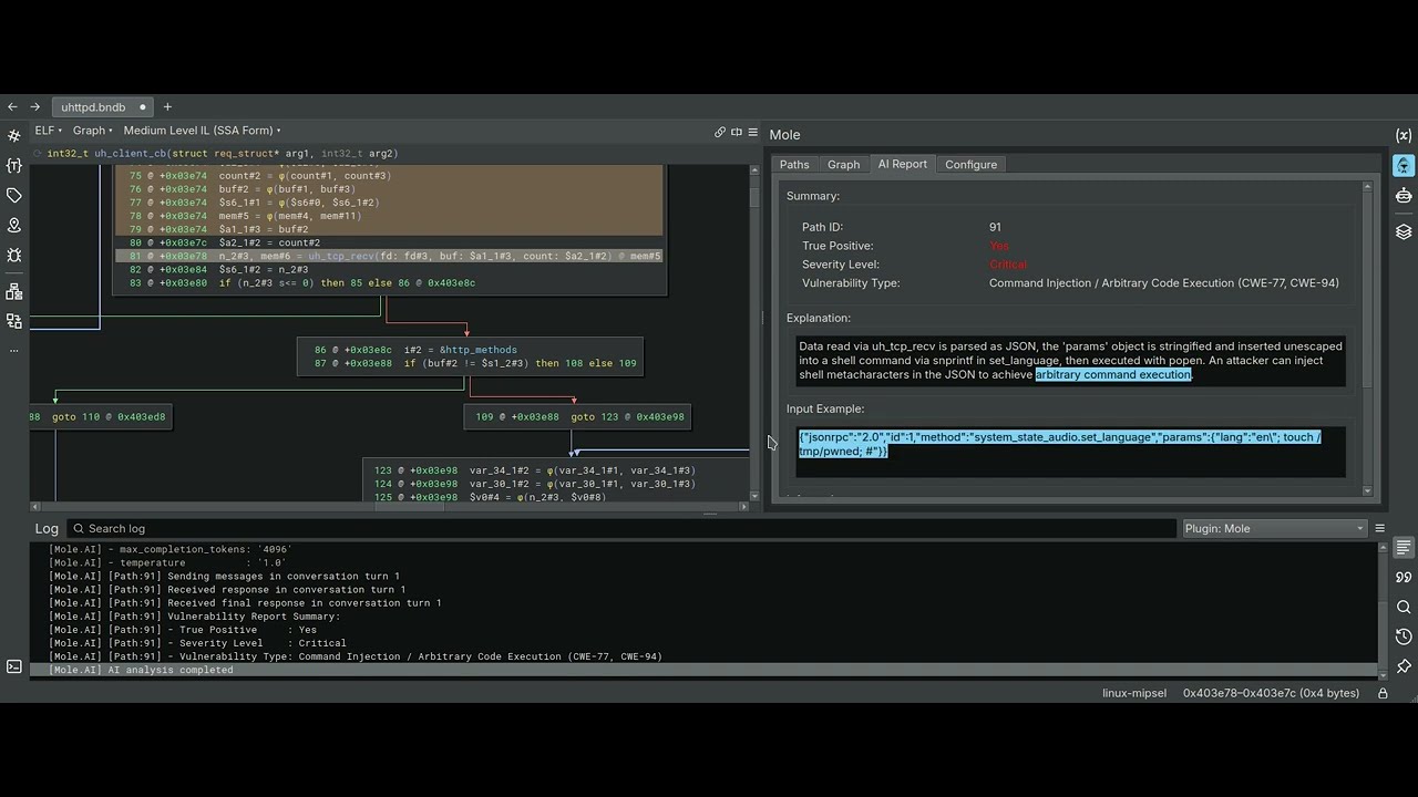 Mole Usage Example - YouTube
