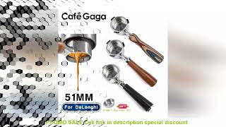 Coffee Bottomless Portafilter 51mm Naked For Delonghi EC680 EC685 EC200 Filter Basket Espresso Machi