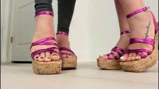 Double Taps 2 | High Heel Sandals ASMR tapping/sliding