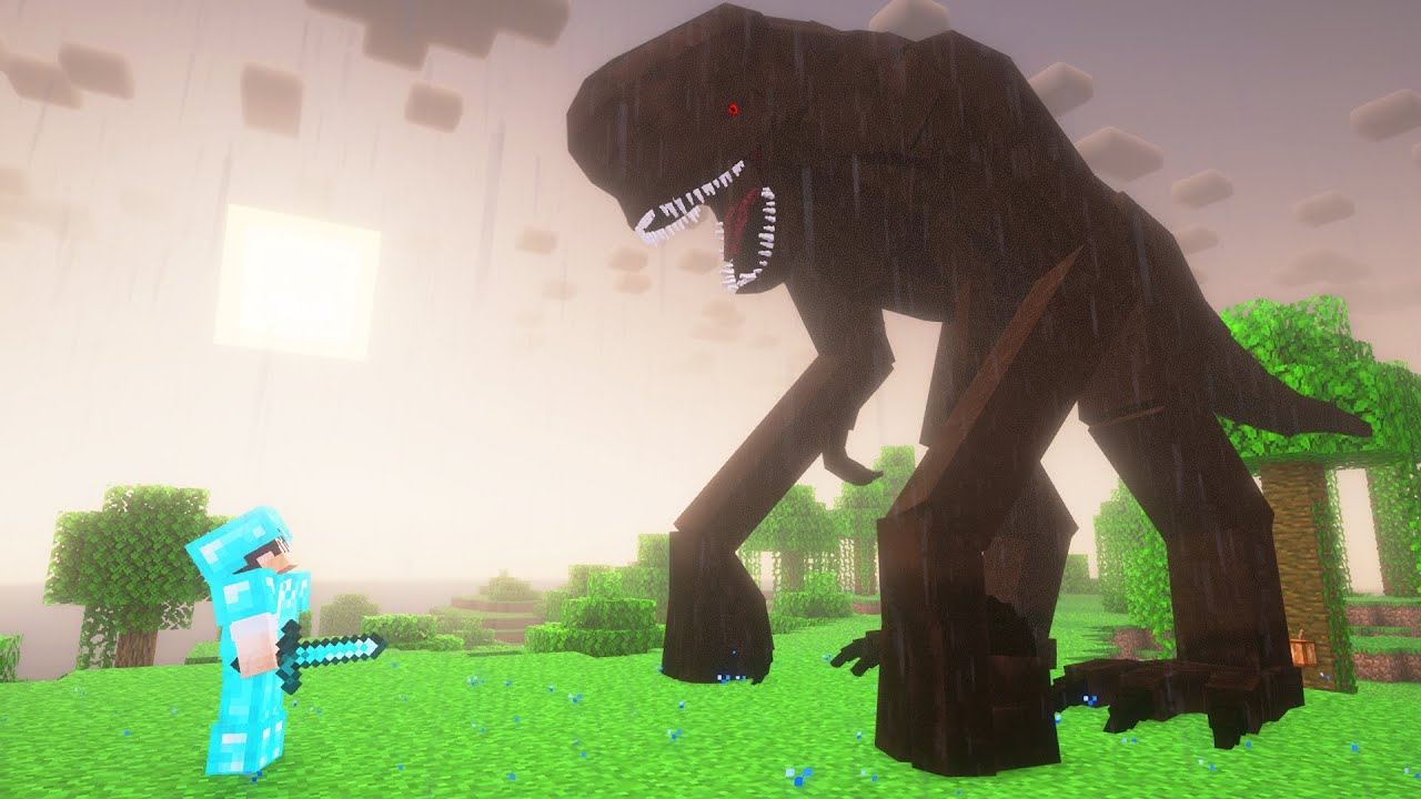 Ich Habe Den D-Rex In Hardcore Minecraft Gespawnt - YouTube