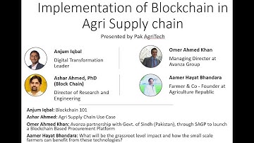 Implementation of Blockchain in Agri Supply Chain