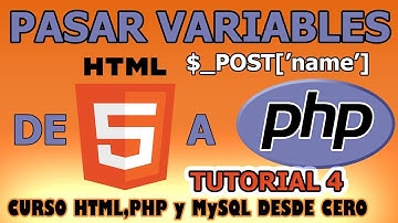 Pasar Datos de un Formulario HTML a otra Página PHP con el Método $_POST | TUTORIAL 4
