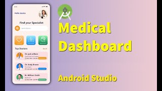 ✅ Build Medical App Android - android studio tutorial medical app UI design dashboard screenshot 4