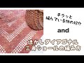 透かしダイアゴナルステッチの三角ショールの編み方【かぎ針編み／crochet】