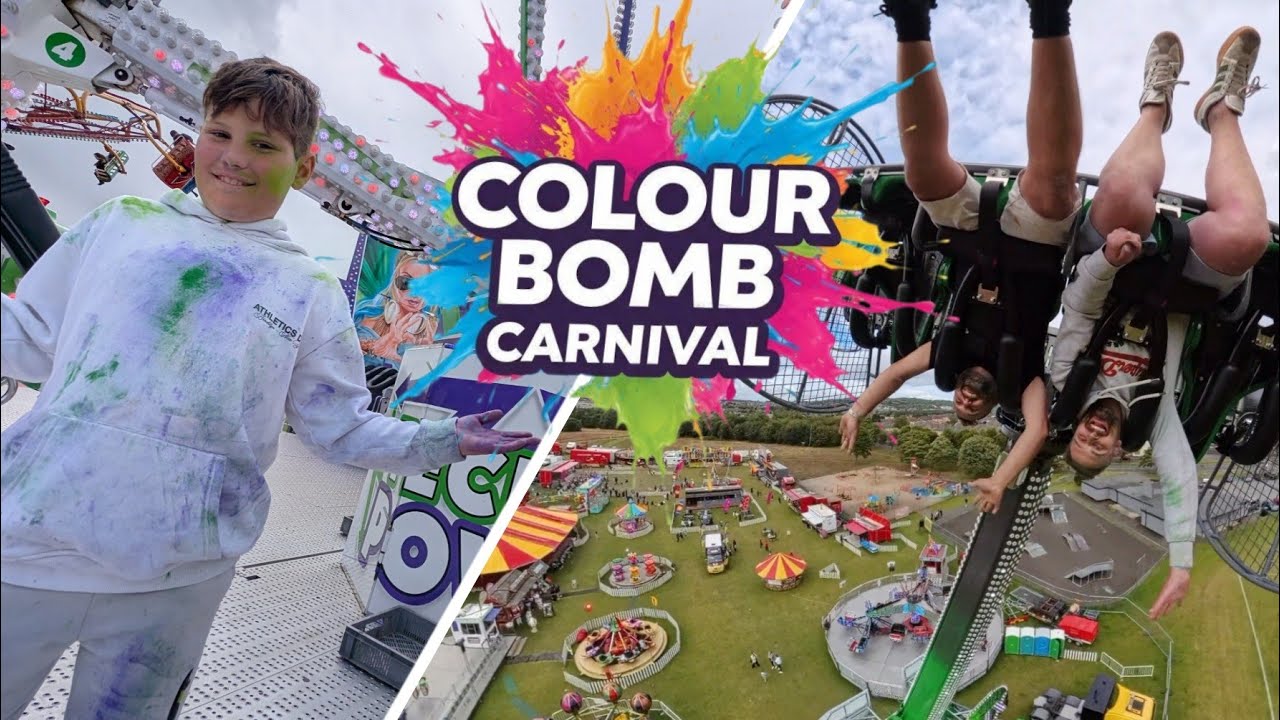 COLOUR BOMB CARNIVAL! | Taylors Of Edinburgh Fun Fair 2025