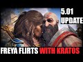 When Freya Flirts ... With Kratos + Epic Teamwork ! God Of War VALHALLA DLC NEW UPDATE - ROMANCE