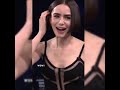 Lilly Colins get surprised by her role model Victoria Beckham on live TV