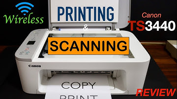 Canon Pixma TS3440 Wireless Scanning & Printing Tutorial Review.
