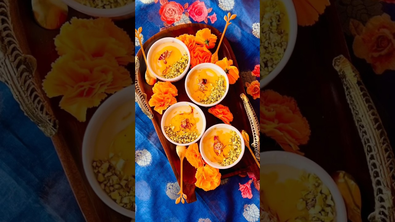 Baked saffron yogurt 