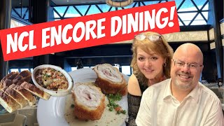 NCL Encore  Alaska Cruise 2023!  Dining Venues and Restaurant Reviews!