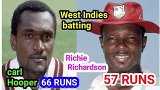 West Indies vs England West Indies batting Richie Richardson 57 runs #stock #cricket