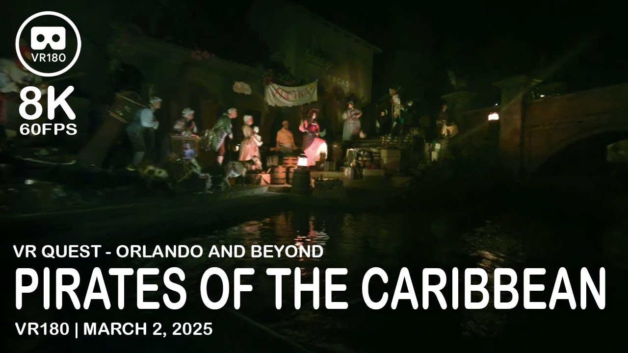 Pirates of the Caribbean at Walt Disney World - VR180 - 8K