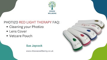 How to clean your Photizo Red Light Therapy Device. Lens Cover and Vetcare Pouch.