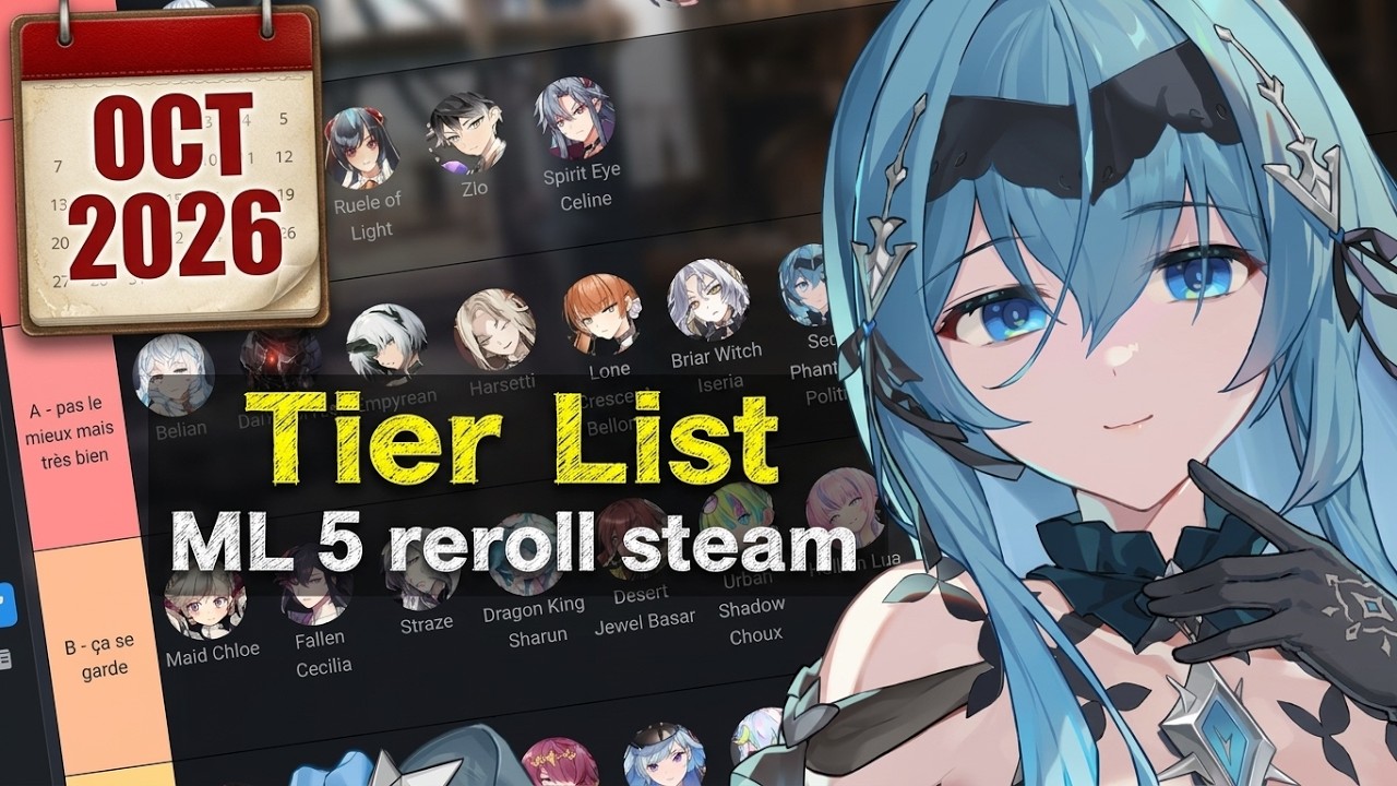 REROLL ML5 STEAM : La TIER LIST Ultime pour BIEN DÉBUTER ! | Epic Seven