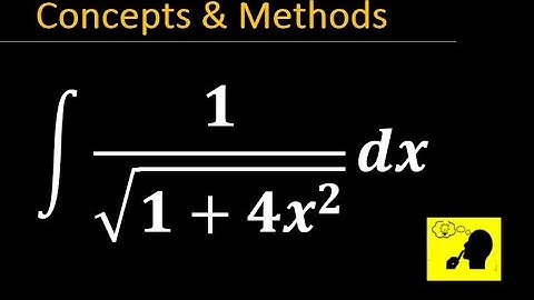Integrate 1/sqrt(1+4x^2) dx  || Integral of 1/sqrt(1 + 4x^2)