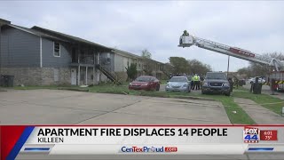 Several displaced in Killeen apartment fire