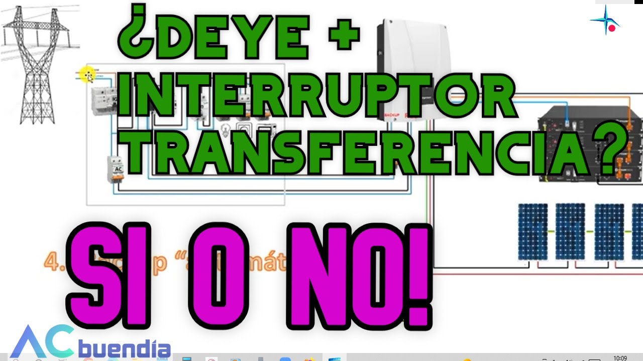 Deye + interruptor de transferencia, si o no?