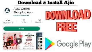 How to Download and Install AJIO Online Shopping app | Techno Logic | 2023 screenshot 2