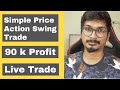 How I made 90k in Four Trading Days | Swing Trading for a Living | Live Trade