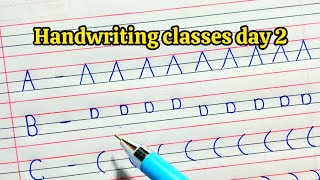 Handwriting class day 2//Handwriting improvement class//English handwriting class//Writing practice
