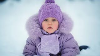 Kids Playing In Snow ||Children Play Outdoors On Snowy Winter||@BabyLaughingEntertainment1