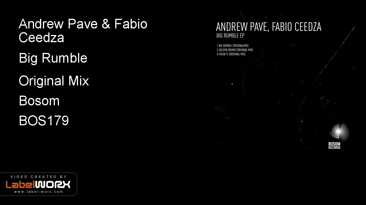 Watch Andrew Pave & Fabio Ceedza - Big Rumble (Original Mix) on YouTube Watch Andrew Pave & Fabio Ceedza - Big Rumble (Original Mix) on YouTube