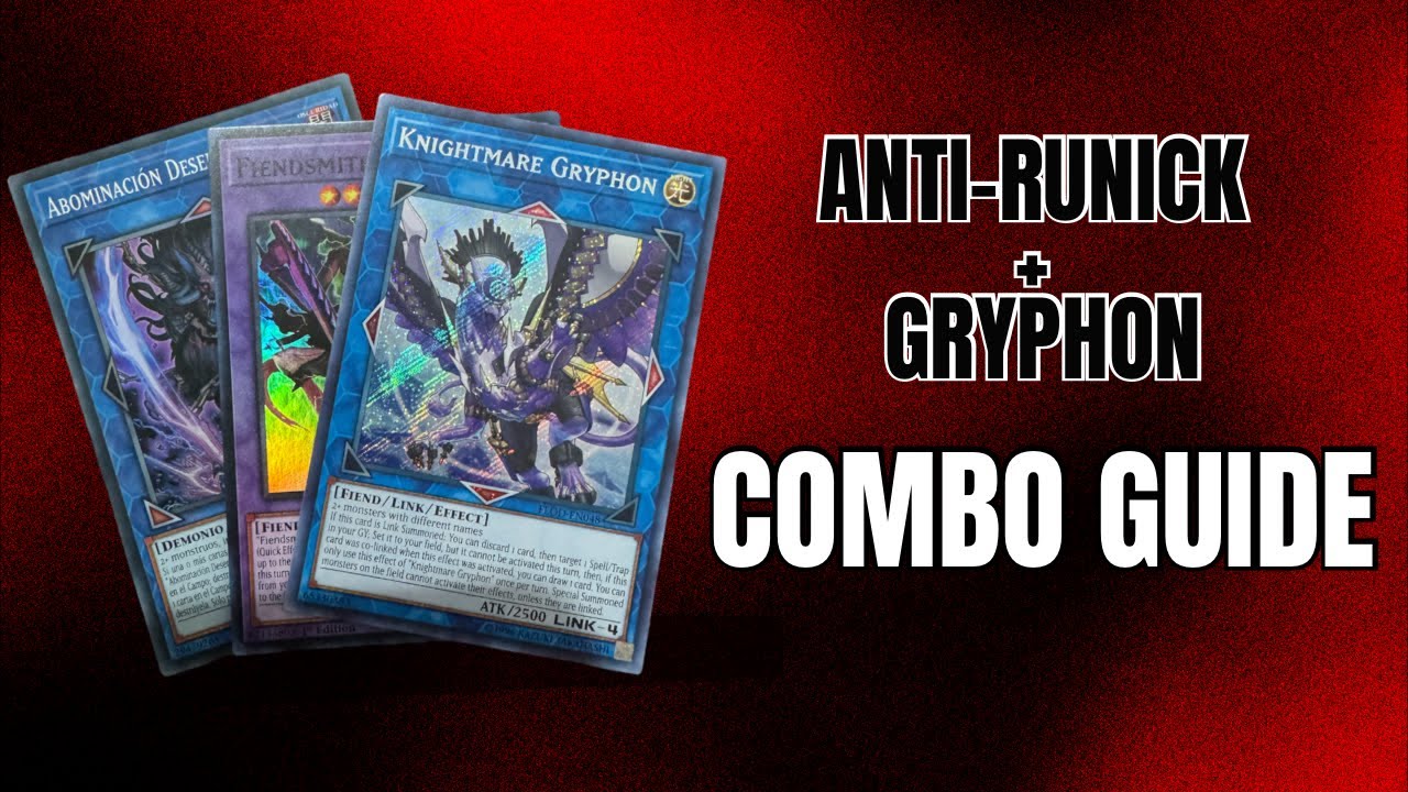 Yu-Gi-Oh! BROKEN ANTI-RUNICK BOARD + GRYPHON LINES | Combo Guide