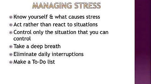 Stress Management in The Workplace