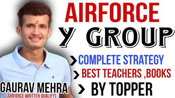Airforce Y Group Complete Strategy By Topper // कैसे करे Airforce Y GROUP की तैयारी