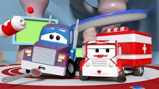 Carl Transform is hot and dizzy ! - Amber the Ambulance in Car City l Cartoons