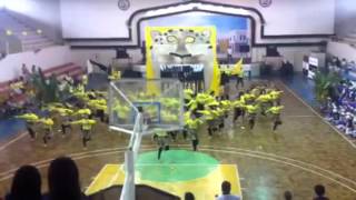 CIE yellow team cheer dance