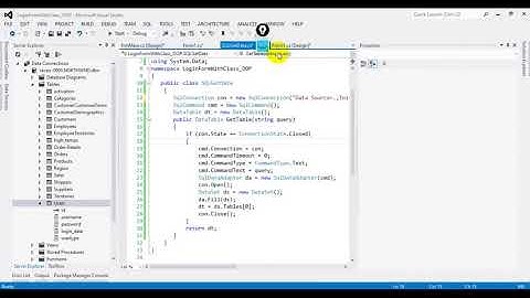 Create Form login with Class OOP in C#