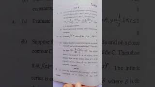M. Sc (Maths) 1st year First semester Complex Analysis
