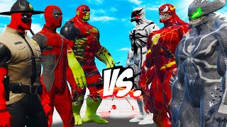 Team Venom Trio Vs Team Deadpool Trio - Epic Superheroes War