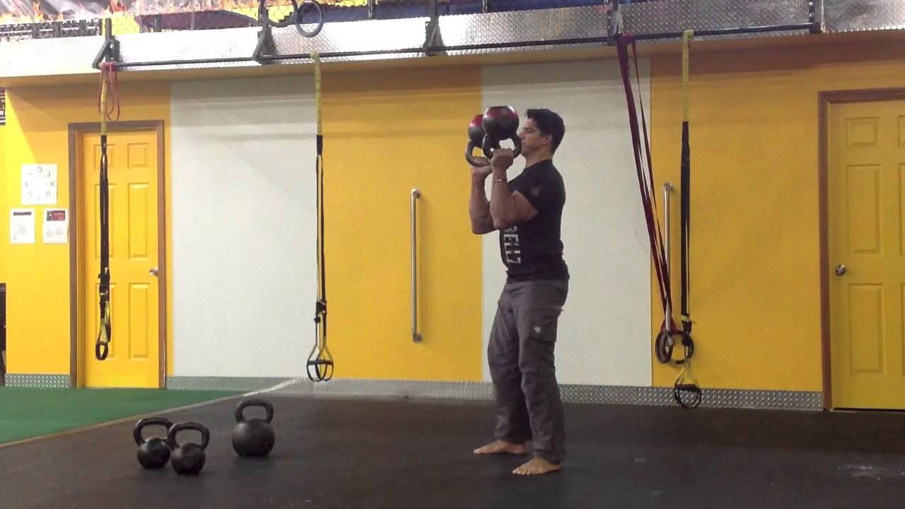 Double Kettlebell Bottoms Up Front Squat with Zar Horton, Senior SFG