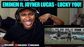 what was THIS!? Eminem - Lucky You ft. Joyner Lucas (REACTION!)