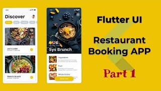 Flutter Ui Challenge - Restaurant Booking App - Part 1