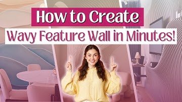How to Create a Wavy Feature Wall | Step-by-Step Interior Design Tutorial in Foyr Neo |  3 Designs